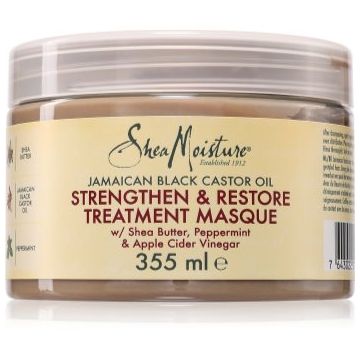 Shea Moisture Jamaican Black Castor Oil Strengthen & Restore mască fortifiantă pentru păr