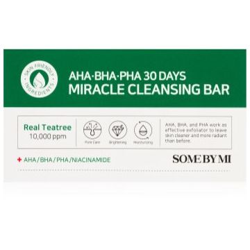 Some By Mi AHA∙BHA∙PHA 30 Days Miracle Cleansing Bar Sapun hidratant pentru curatare pentru ten gras si problematic