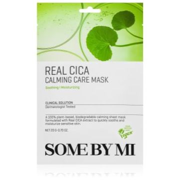 Some By Mi Clinical Solution Cica Calming Care Mask mască textilă calmantă pentru piele sensibilă