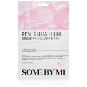 Some By Mi Clinical Solution Glutathione Brightening Care Mask mască textilă iluminatoare pentru uniformizarea nuantei tenului