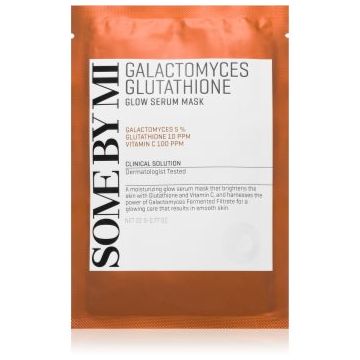 Some By Mi Galactomyces Glutathione Glow Serum Mask mască textilă iluminatoare pentru ten uscat și sensibil