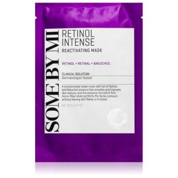 Some By Mi Retinol Intense Reactivating Mask mască textilă cu efect antirid pentru ten matur