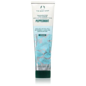 The Body Shop Peppermint Foot Scrub peeling cu menta