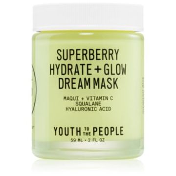 Youth To The People Superberry Hydrate + Glow Dream Mask masca pentru luminozitate si hidratare