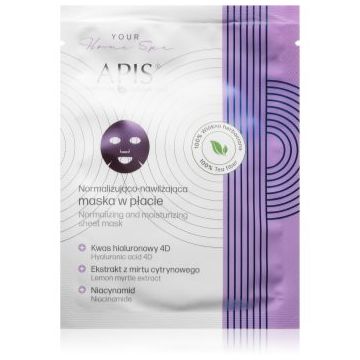 Apis Natural Cosmetics Home Spa mască textilă hidratantă faciale