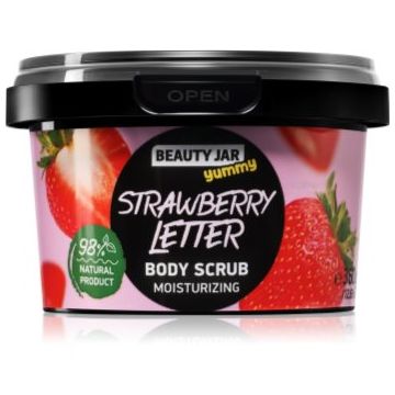Beauty Jar Yummy Strawberry Letter crema delicata pentru exfoliere cu efect de hidratare