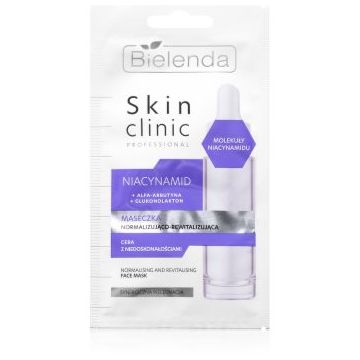 Bielenda Skin Clinic Professional Niacinamide mască de noapte pentru revitalizarea și reînnoirea pielii pentru ten acneic