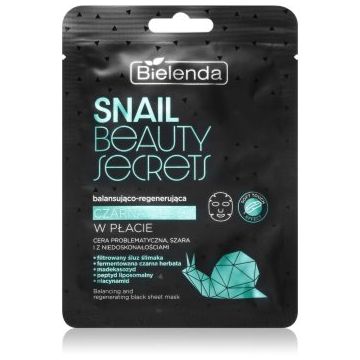 Bielenda Snail Beauty Secrets masca pentru regenerare pentru ten acneic