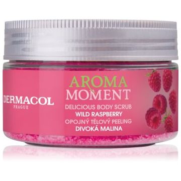 Dermacol Aroma Moment Wild Raspberry exfoliant de corp cu zahăr cu arome de zmeura
