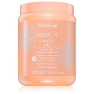 Echosline Keratin veg Mask Mască intens nutritivă pentru păr uscat și poros cu aminoacizi