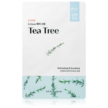 ETUDE 0.2 Therapy Air Mask Tea Tree mască textilă calmantă cu efect revigorant