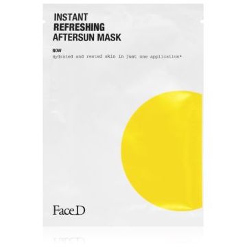 Face D Instant Refreshing Aftersun Mask masca calmanta si hidratanta dupa expunerea la soare