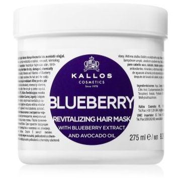 Kallos KJMN Professional Blueberry masca revitalizanta pentru par uscat, deteriorat si tratat chimic