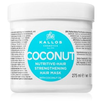 Kallos KJMN Professional Coconut masca hranitoare pentru par deteriorat