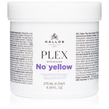 Kallos Plex No Yellow Masca de par neutralizeaza tonurile de galben