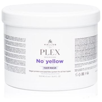 Kallos Plex No Yellow Masca de par neutralizeaza tonurile de galben