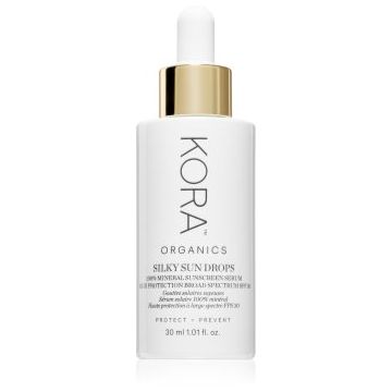 KORA Organics Silky Sun Drops lotiune pentru bronzat faciale