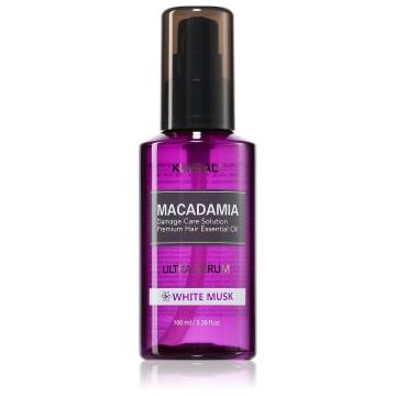 KUNDAL Macadamia Ultra Serum White Musk ser ulei regenerator pentru par deteriorat
