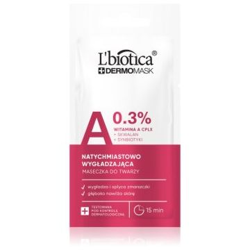 L’biotica DermoMask A 0,3% mască facială de netezire