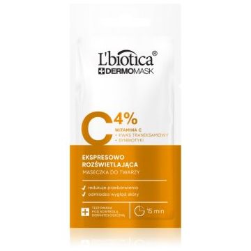 L’biotica DermoMask C 4% masca pentru albirea tenului