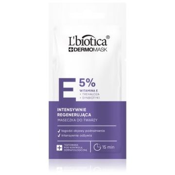 L’biotica DermoMask E 5% Masca regeneratoare faciale
