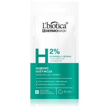 L’biotica DermoMask H 2% mască hrănitoare profundă faciale