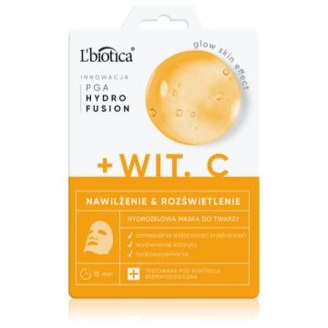 L’biotica PGA Hydro Fusion + Vitamin C mască intensă cu hidrogel pentru o piele mai luminoasa