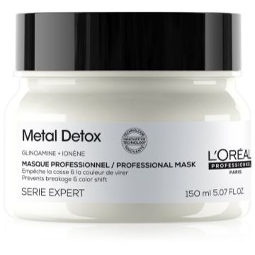 L’Oréal Professionnel Serie Expert Metal Detox mască hrănitoare profundă pentru par vopsit si deteriorat
