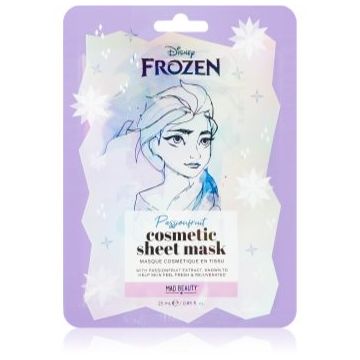 Mad Beauty Frozen Elsa Mască textilă cu efect de iluminare și hidratare