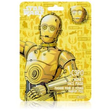 Mad Beauty Star Wars C3PO mască textilă hidratantă cu miere