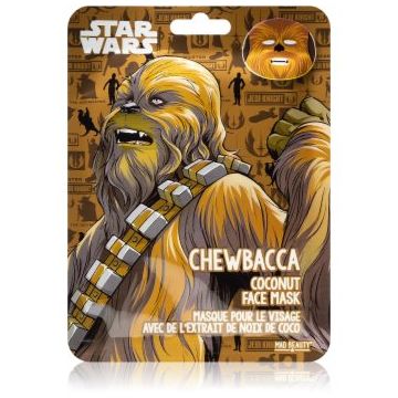 Mad Beauty Star Wars Chewbacca mască textilă hidratantă cu ulei de cocos