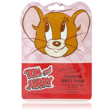 Mad Beauty Tom & Jerry Sheet Mask - Jerry mască textilă hidratantă cu acid hialuronic