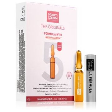 MartiDerm The Originals Formula Nº10 HD Color Touch ser facial hidratant cu vitamina C
