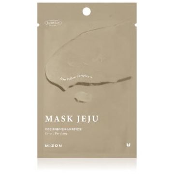 Mizon Joyful Time Jeju Lotus mască textilă hidratantă pentru un ten curat și sănătos