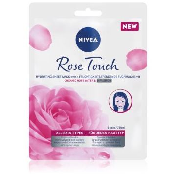 NIVEA Rose Touch mască textilă hidratantă