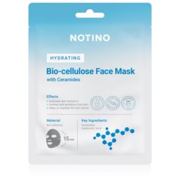 Notino Hydrating Bio-Cellulose Face Mask with Ceramides mască textilă hidratantă