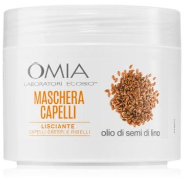 Omia Laboratories Olio di Semi di Lino masca hrănitoare pentru păr gros și indisciplinat
