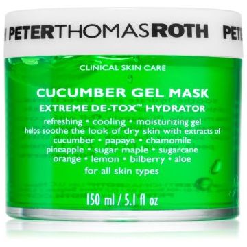 Peter Thomas Roth Cucumber De-Tox Gel Mask Masca gel hidratanta pentru fata si zona ochilor
