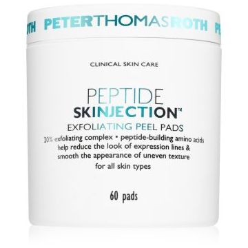 Peter Thomas Roth Peptide Skinjection™ Exfoliating Peel Pads tampoane exfoliante cu efect de netezire