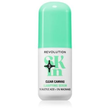 Revolution Skincare Clearly Clarify 5% Niacinamide & 2% Salicylic Clarifying Serum ser exfoliant de netezire cu niacinamidă