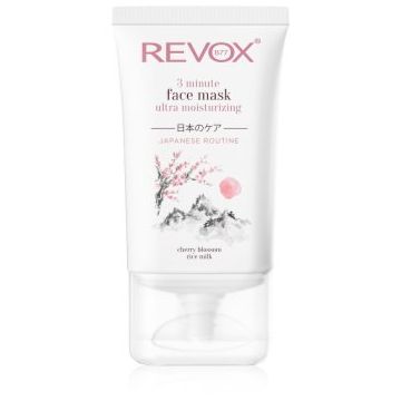 Revox B77 Japanese Routine 3 Minute Face Mask Ultra Moisturizing masca pentru hidratare intensa faciale
