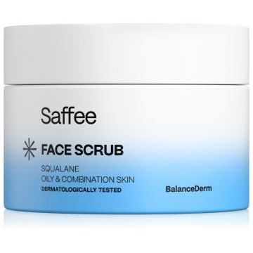 Saffee BalanceDerm Face Scrub exfoliant facial pentru ten gras și mixt