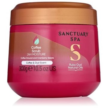 Sanctuary Spa Ruby Oud exfoliant de corp, cu cafea
