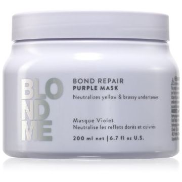Schwarzkopf Professional Blondme Bond Repair Purple Mask Masca de par neutralizeaza tonurile de galben