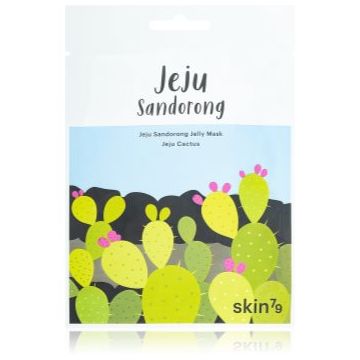 Skin79 Jeju Sandorong Jeju Cactus mască textilă nutritivă cu efect de hidratare