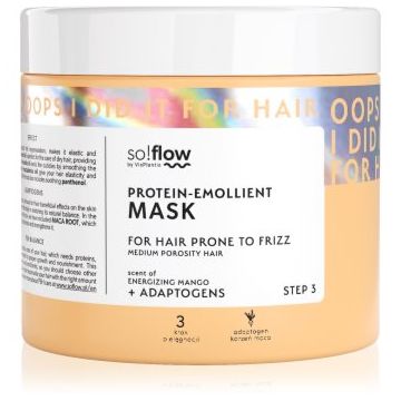 so!flow Medium Porosity Hair Protein-Emollient Mask Masca de par anti-electrizare