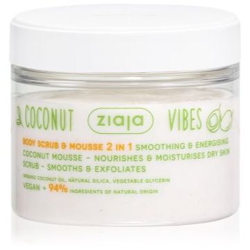 Ziaja Coconut Vibes exfoliant pentru corp cu efect de hidratare