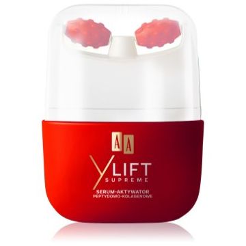 AA Cosmetics Y Lift Supreme Serum-activator ser cu efect de lifting și aplicator pentru masaj