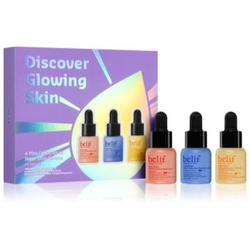 belif Super Drops Discover Glow Skin Kit set cadou pentru o piele perfecta