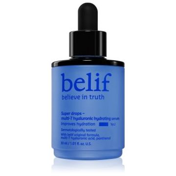 belif Super Drops Multi-7 Hyaluronic Hydrating Serum ser pentru hranire si hidratare profunda cu efect de întărire
